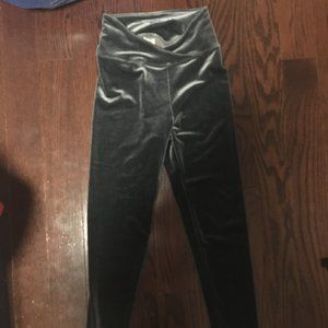 High Waisted velvet leggings